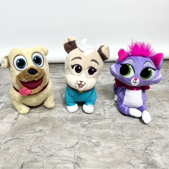 Disney Toys Puppy Dog Pals Set Of Three Plush Toys Disney Licensed
